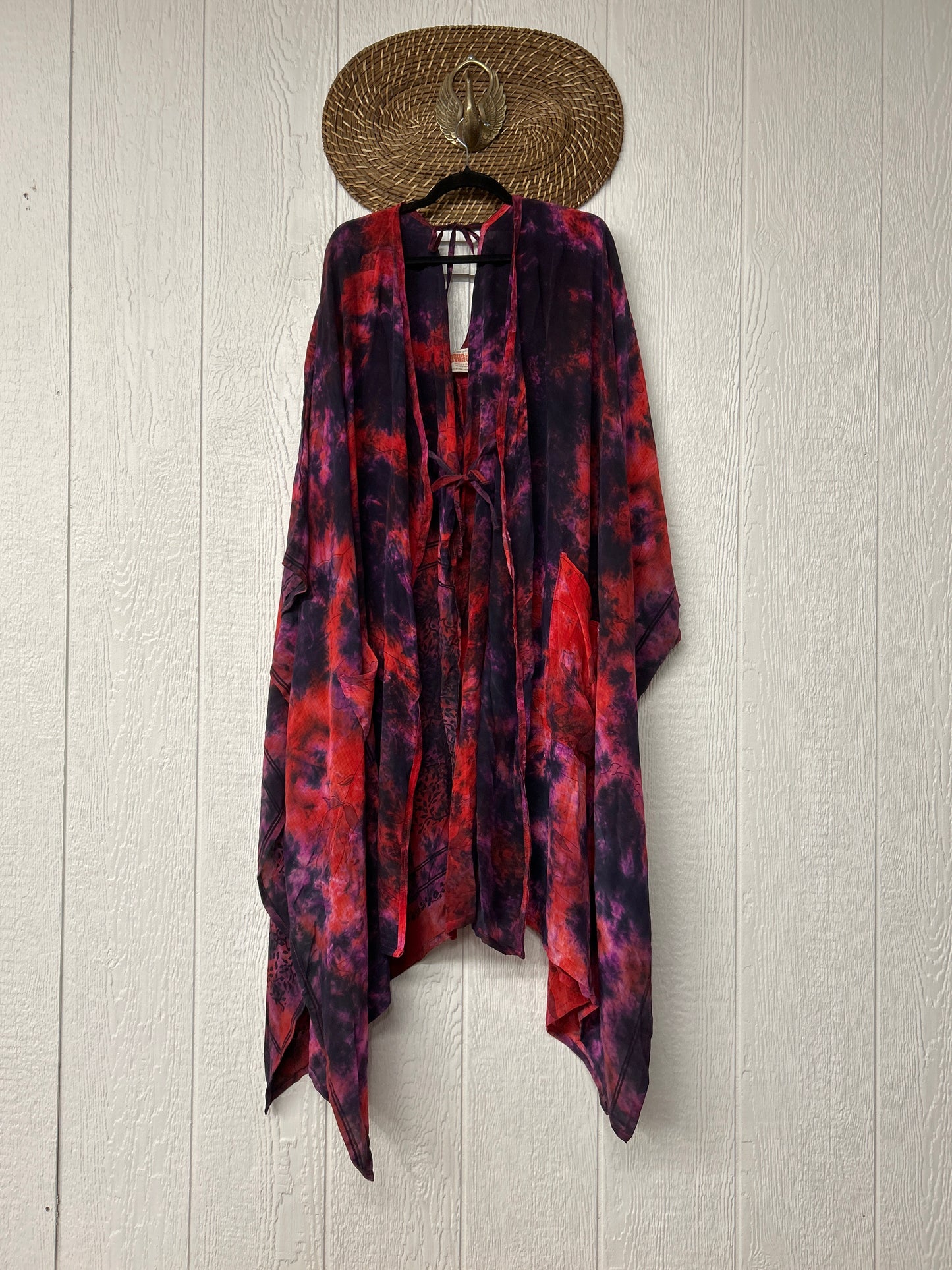 Crepe Sari Orchid Kimono 0626 047