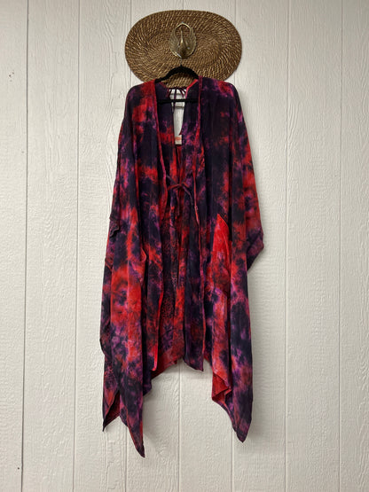 Crepe Sari Orchid Kimono 0626 047