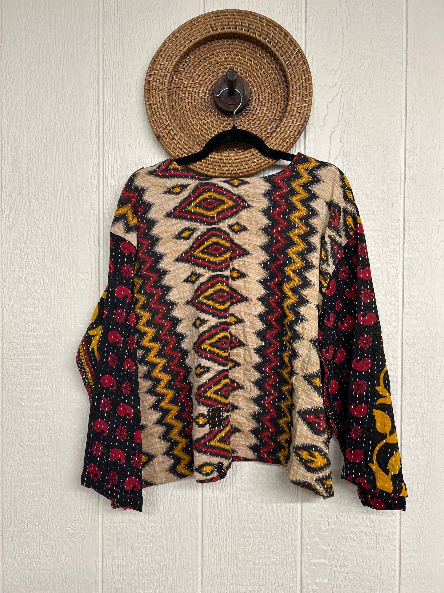 Pareo Kantha Wanderer Pocket Crop Top 0226 073