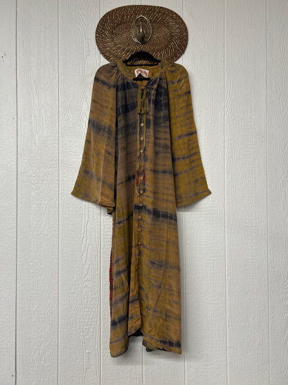 Crepe Sari Woodstock Duster Dress 0226 063