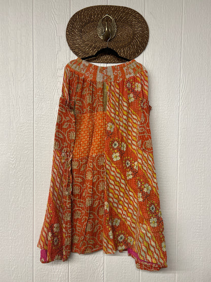 Pareo Kantha Butterfly Cargo Skirt 0426 036