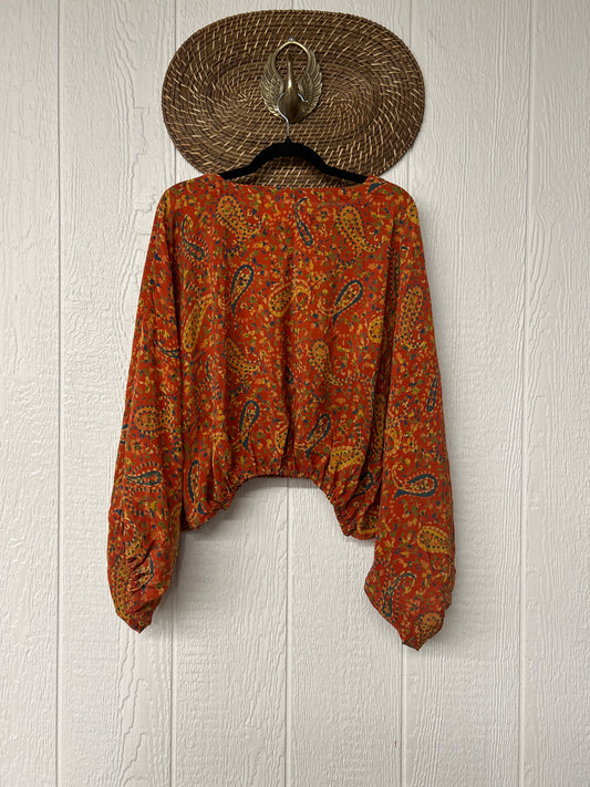 Crepe Sari Luna Crop Top 0126 162