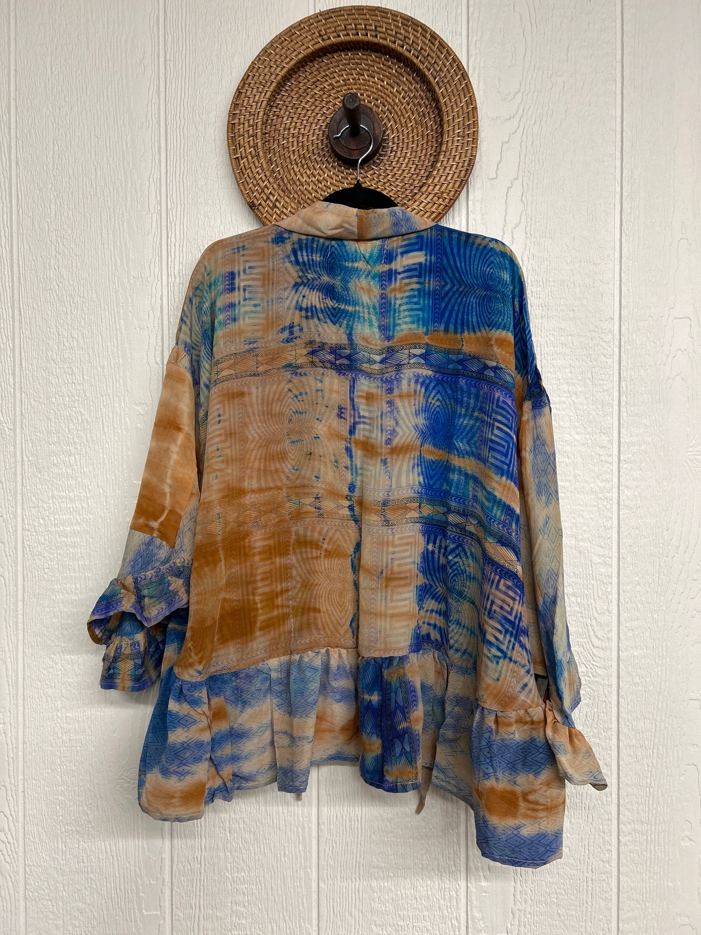 Crepe Sari Wild Rose Top 1225 023