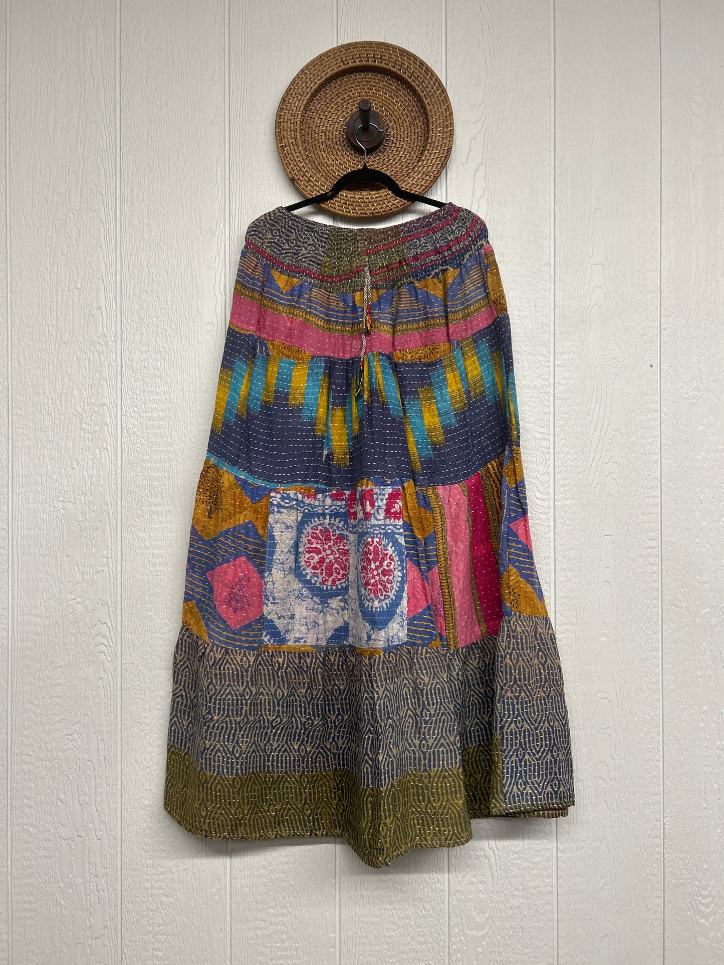 Pareo Kantha Lotus Maxi Skirt 0826 082
