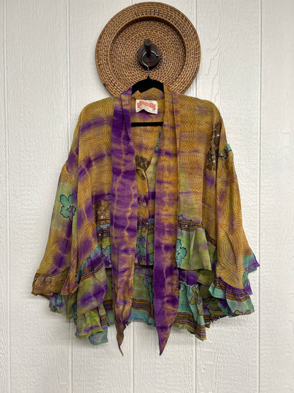 Crepe Sari Wild Rose Top 1225 064