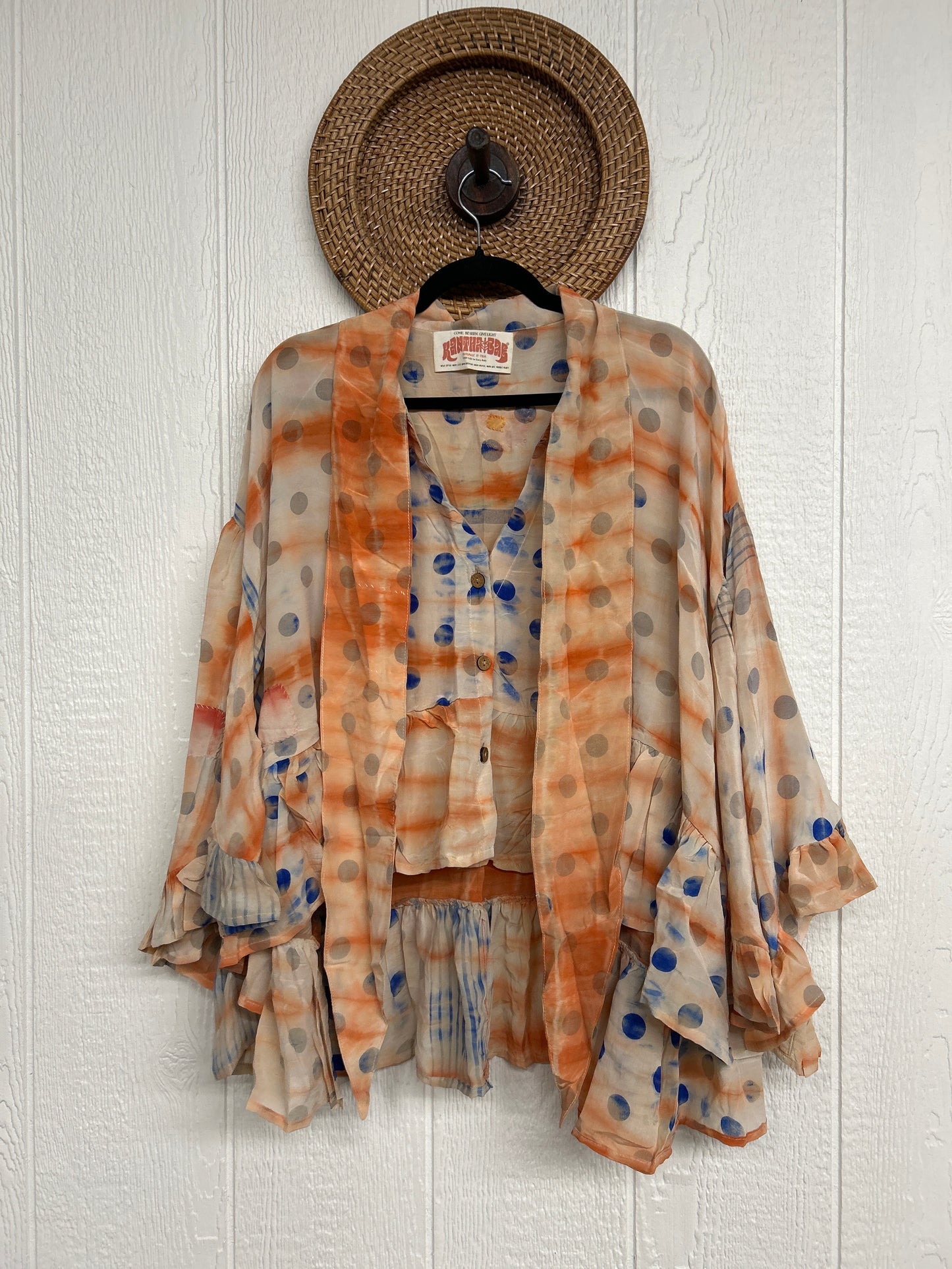 Crepe Sari Wild Rose Top 1225 047