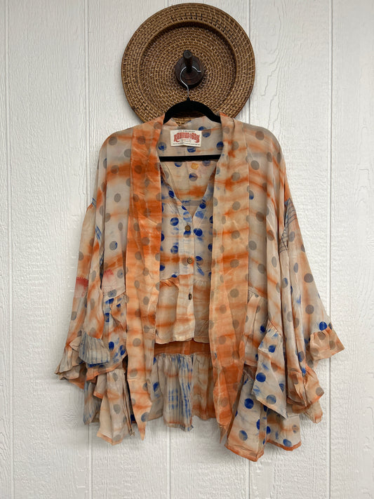 Crepe Sari Wild Rose Top 1225 047