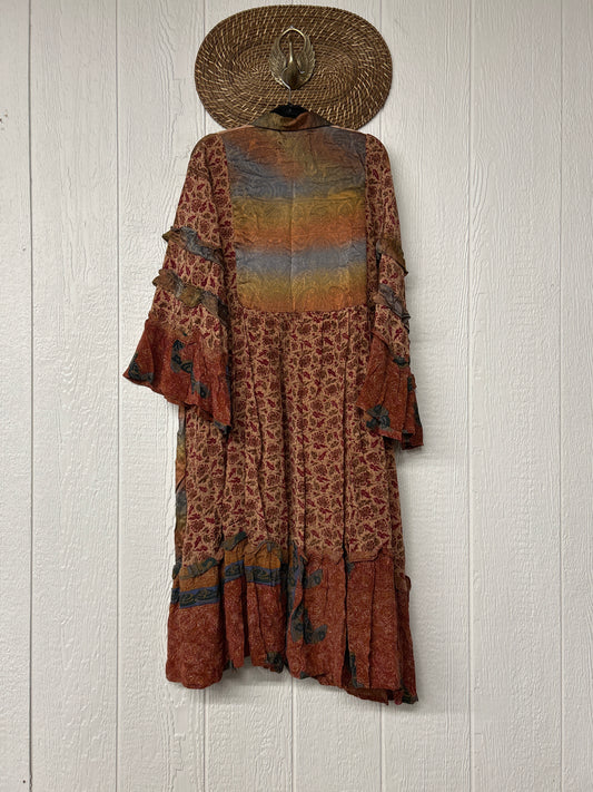 Crepe Sari Rhiannon Duster Dress 0226 127