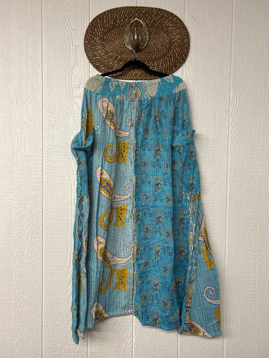 Pareo Kantha Butterfly Cargo Skirt 0426 017