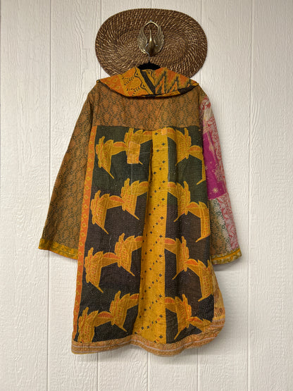 Fine Kantha Drifter Coat 1125 035