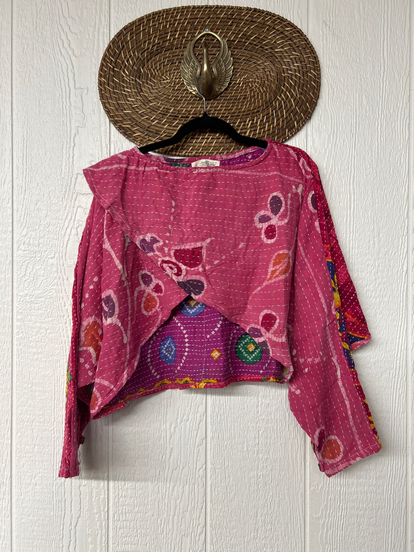 Pareo Kantha In Bloom Cropped Pullover 0326 162