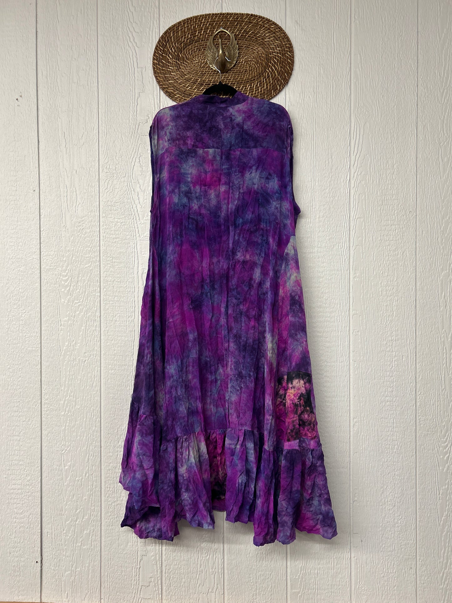 Crepe Sari Summer Dahlia Duster 0726 139