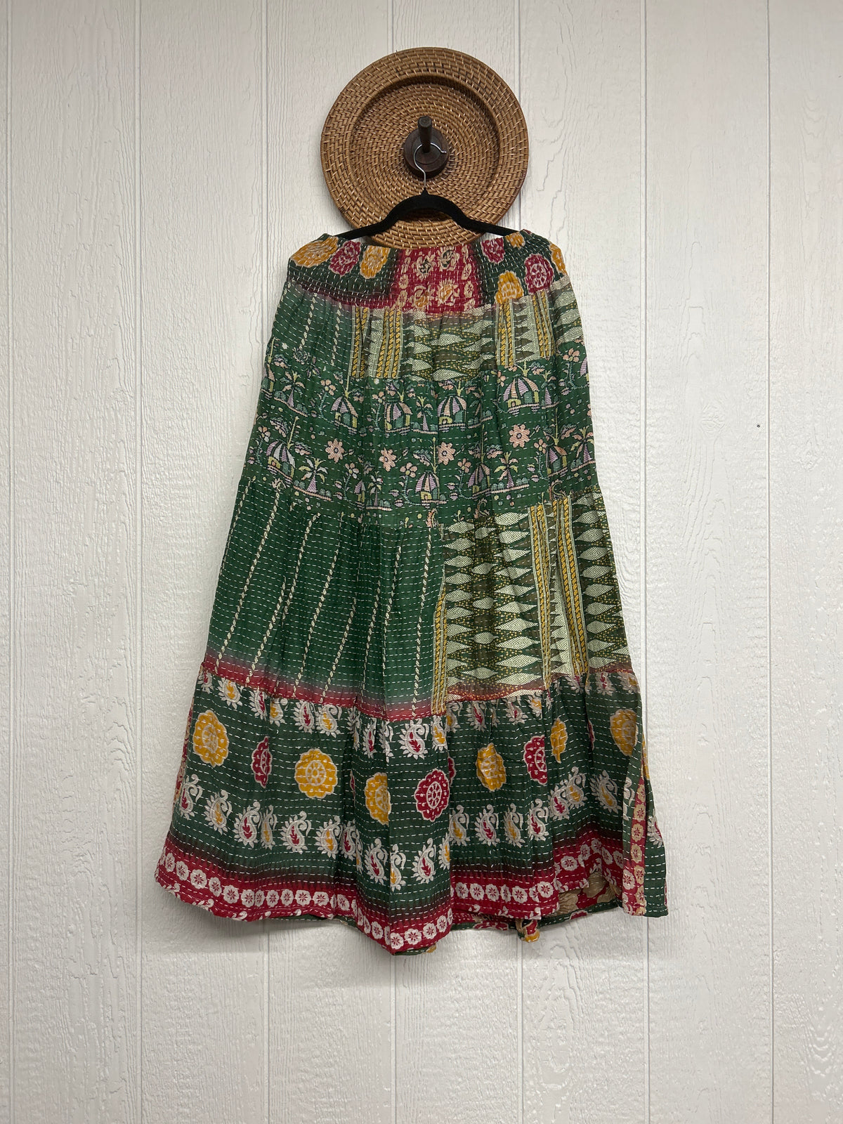 Pareo Kantha Lotus Maxi Skirt 0826 055