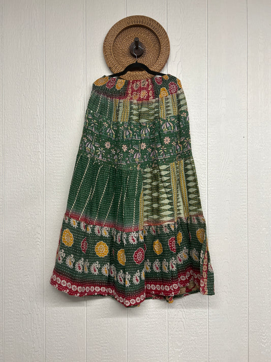 Pareo Kantha Lotus Maxi Skirt 0826 055