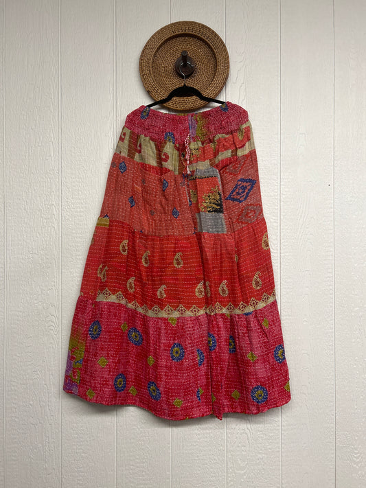 Pareo Kantha Lotus Maxi Skirt 0826 063