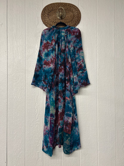 Crepe Sari Woodstock Duster Dress 0226 081