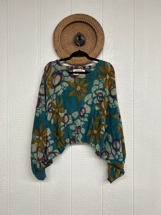 Crepe Sari Luna Crop Top 0126 097