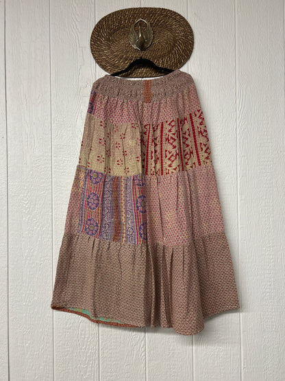Pareo Kantha Lotus Maxi Skirt 0826 198