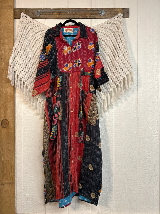 Pareo Kantha Gravity Duster Dress 0226 125