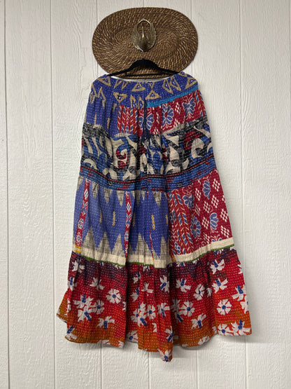 Pareo Kantha Lotus Maxi Skirt 0826 156