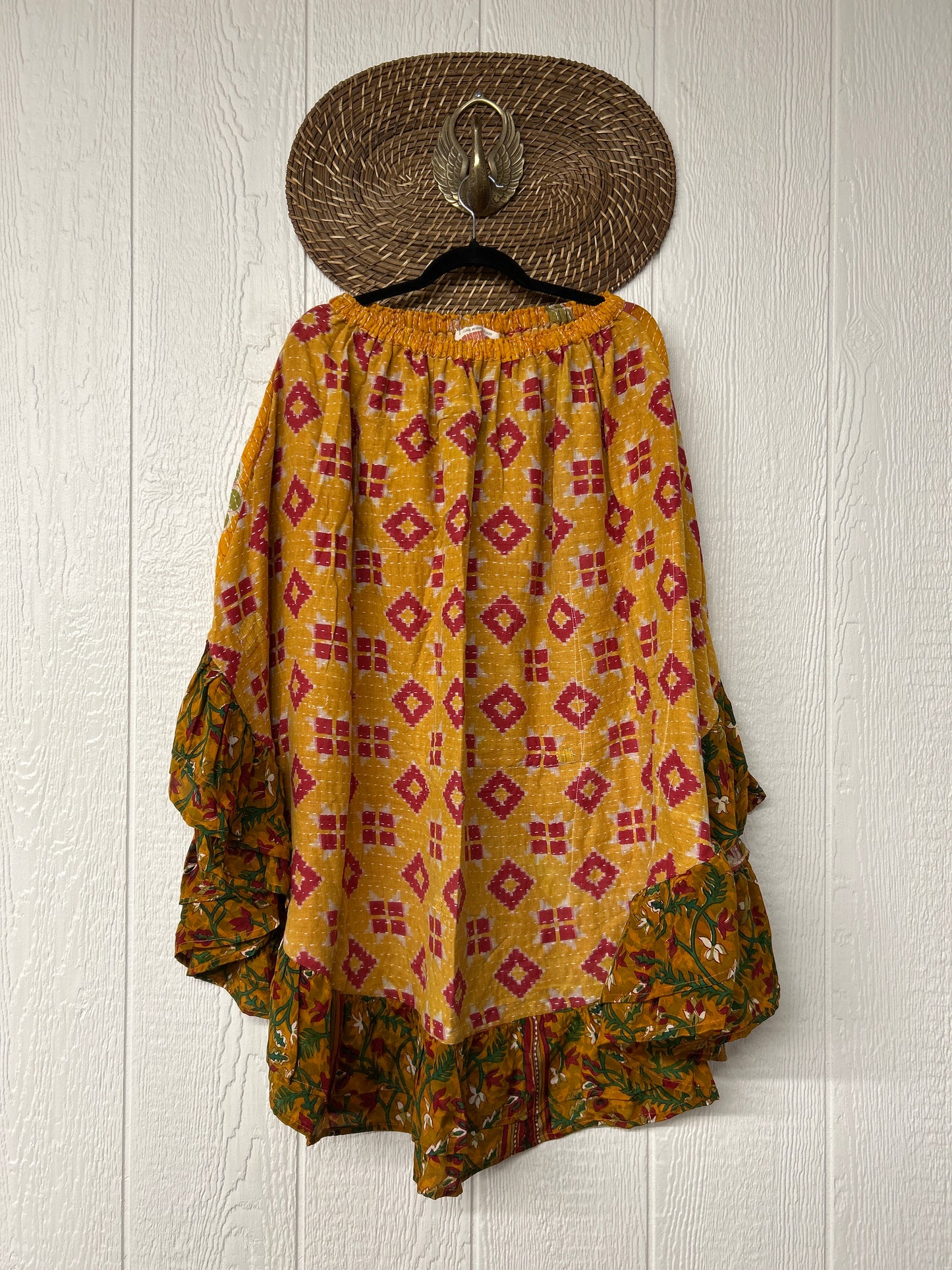 Pareo Kantha Wild Rose Skirt 0426 059