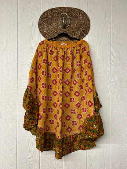 Pareo Kantha Wild Rose Skirt 0426 059