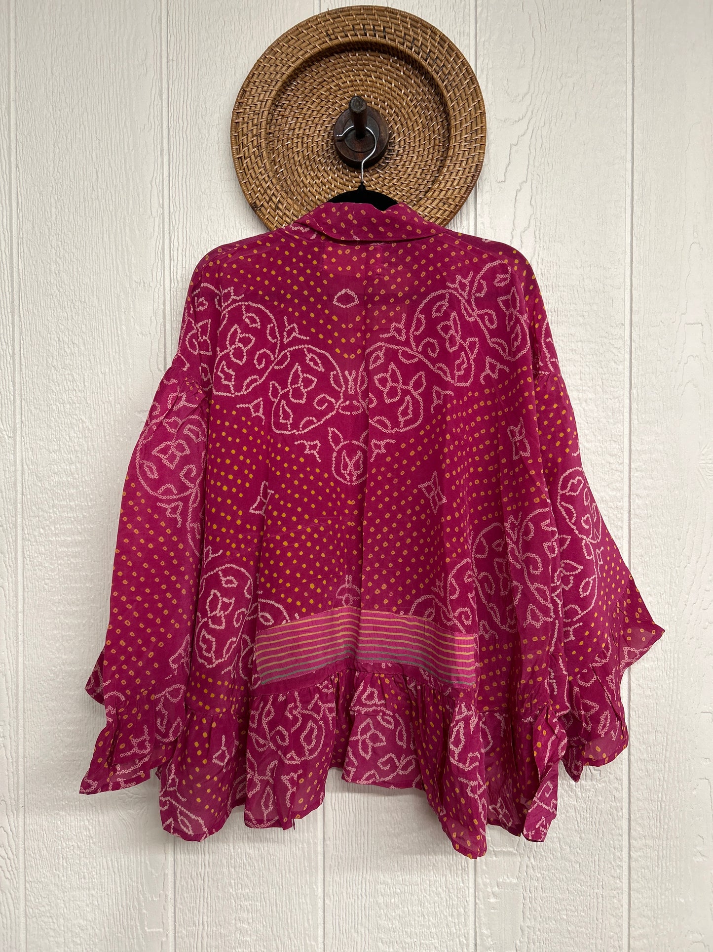 Crepe Sari Wild Rose Top 1225 117