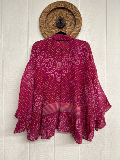 Crepe Sari Wild Rose Top 1225 117