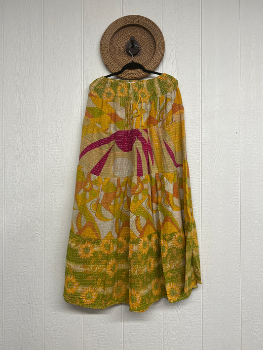 Pareo Kantha Lotus Maxi Skirt 0826 095