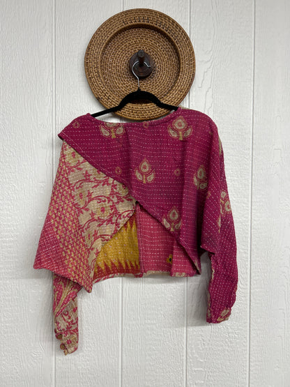 Pareo Kantha In Bloom Cropped Pullover 0326 082
