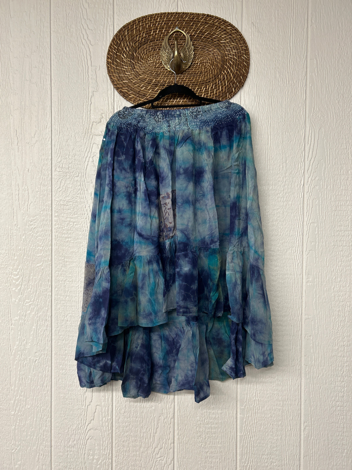 Crepe Sari Dahlia Skirt 1026 032