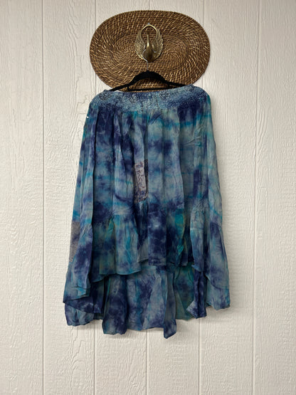 Crepe Sari Dahlia Skirt 1026 032