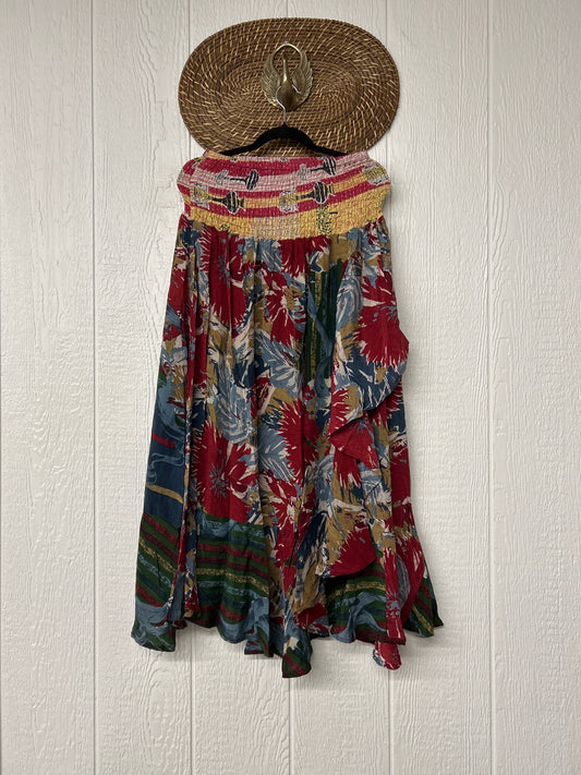 Crepe Sari Inner Peace Wrap Skirt 0626 245