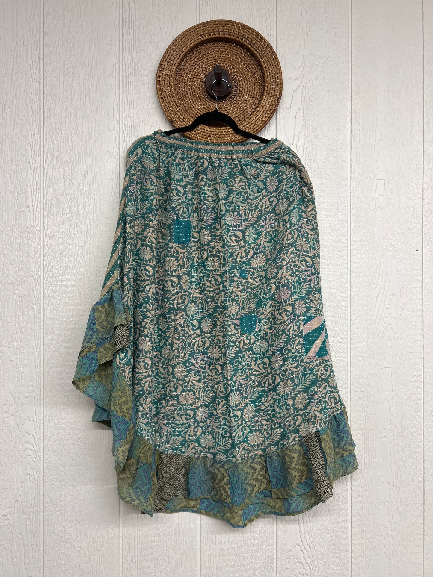 Pareo Kantha Wild Rose Skirt 0426 122