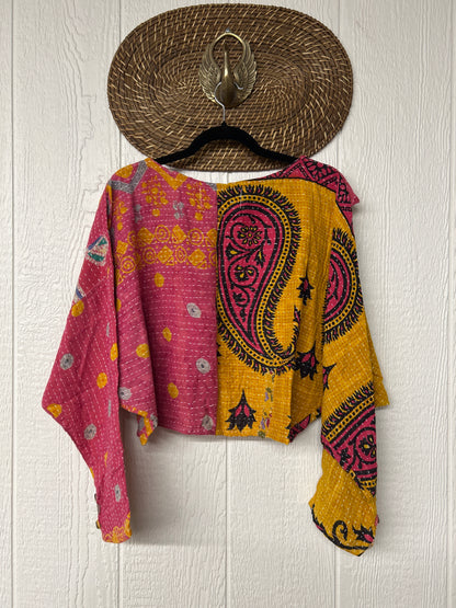 Pareo Kantha In Bloom Cropped Pullover 0326 204