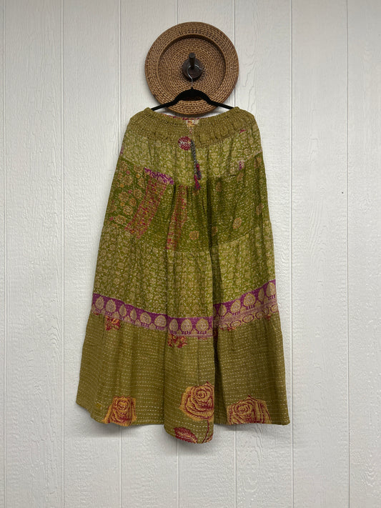 Pareo Kantha Lotus Maxi Skirt 0826 032