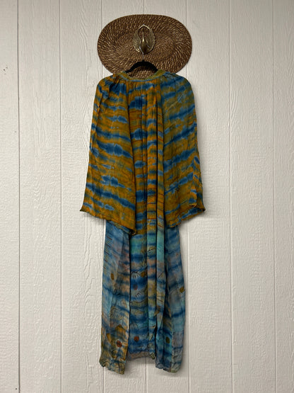 Crepe Sari Woodstock Duster Dress 0526 007