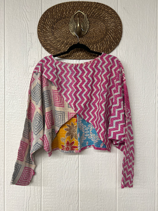 Pareo Kantha In Bloom Cropped Pullover 0326 260