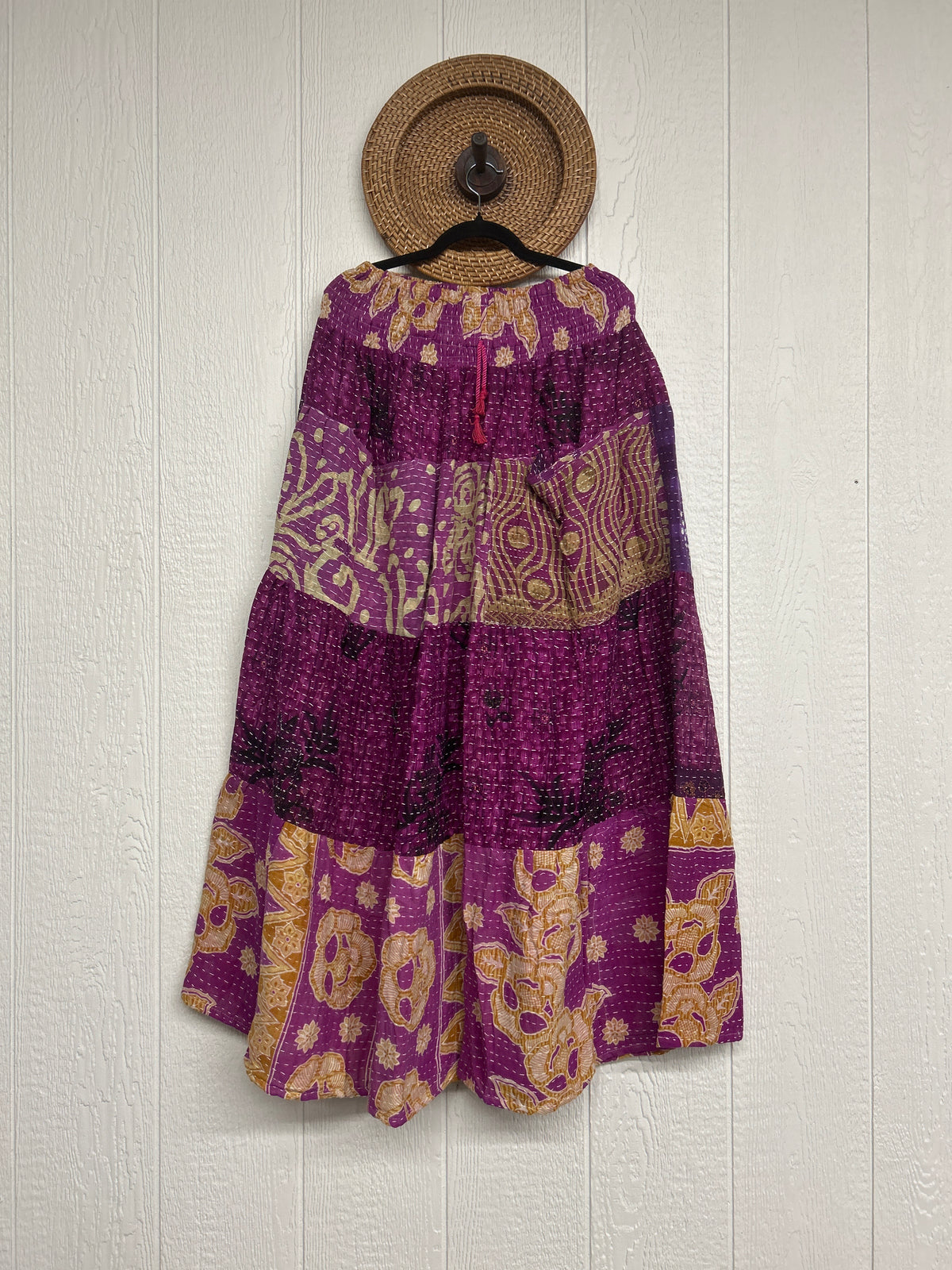 Pareo Kantha Lotus Maxi Skirt 0826 249