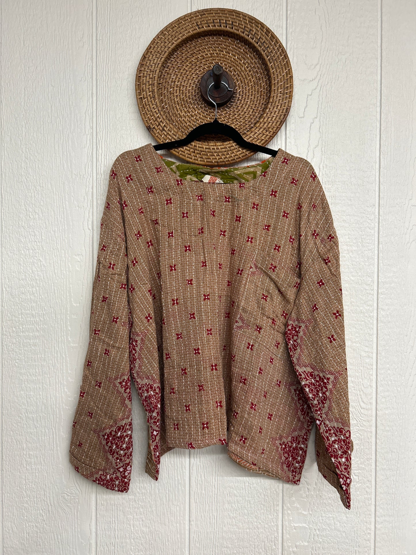 Pareo Kantha Wanderer Pocket Crop Top 0226 095