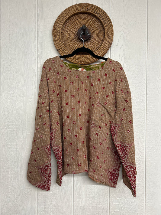 Pareo Kantha Wanderer Pocket Crop Top 0226 095