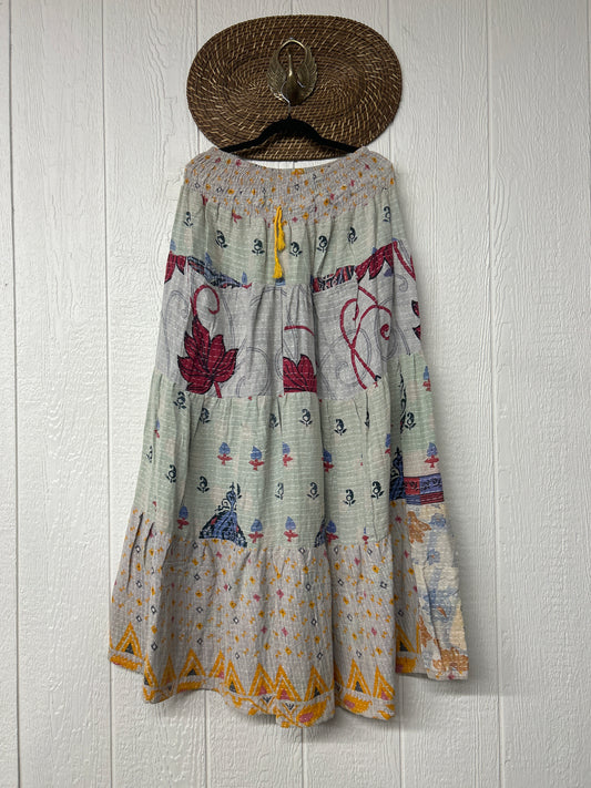 Pareo Kantha Lotus Maxi Skirt 0826 137