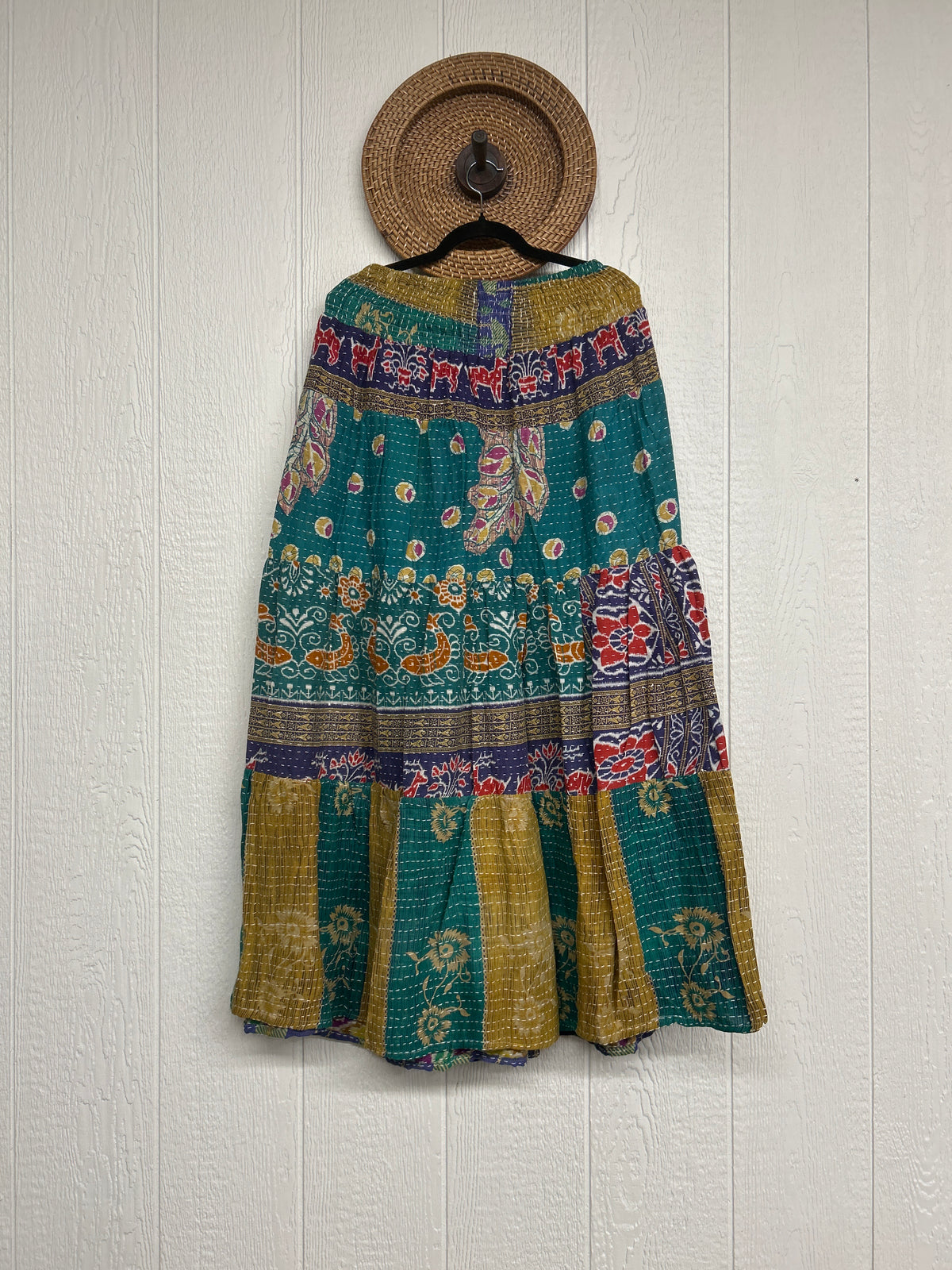 Pareo Kantha Lotus Maxi Skirt 0826 261