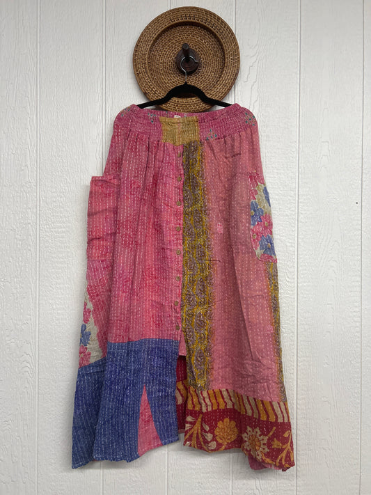 Pareo Kantha Butterfly Cargo Skirt 0426 212