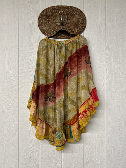 Crepe Wild Rose Skirt 1025 194