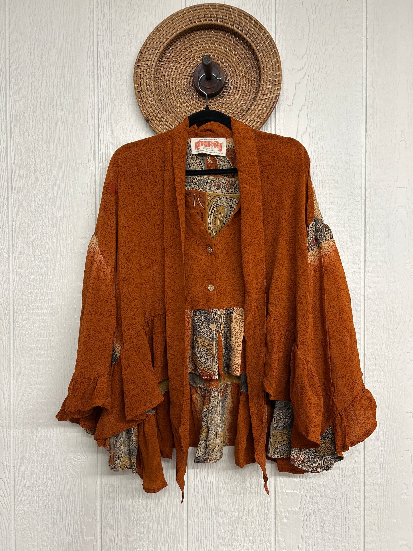 Crepe Sari Wild Rose Top 1225 034