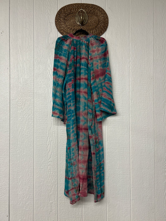 Crepe Sari Woodstock Duster Dress 0226 113