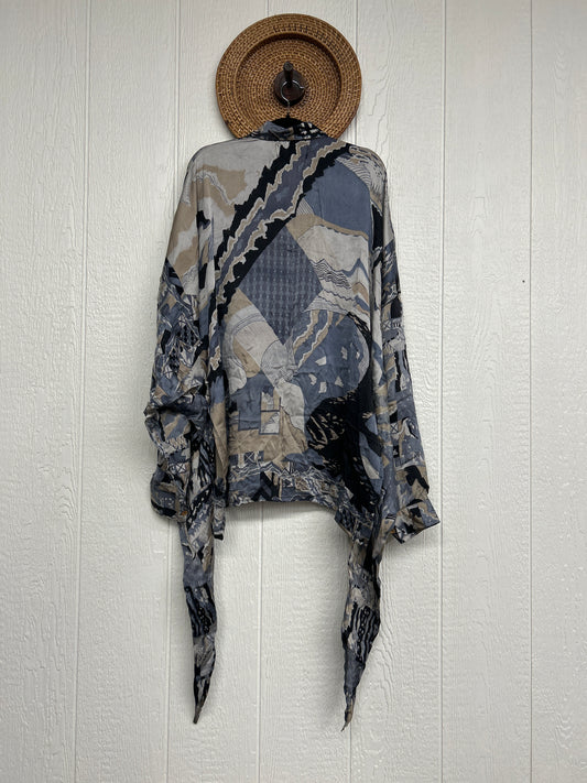 Crepe Sari Nirvana Button Down 1125 207