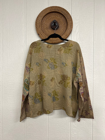 Pareo Kantha Wanderer Pocket Crop Top 0226 041