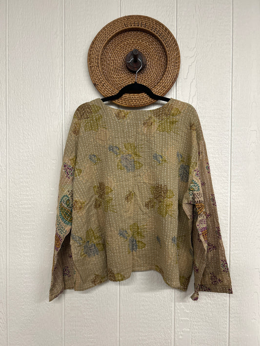 Pareo Kantha Wanderer Pocket Crop Top 0226 041